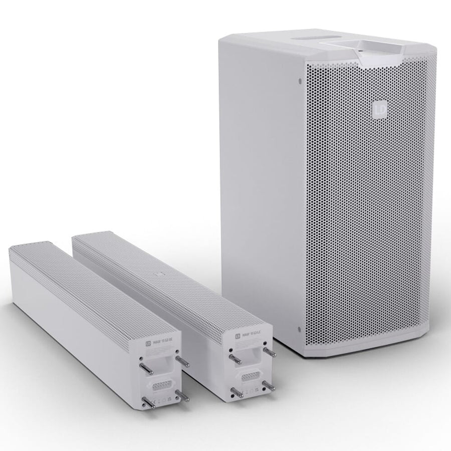 LD Systems MAUI 11 G3 MIX W (White) Column PA System with Bluetooth & Digital Mixer (730w RMS)