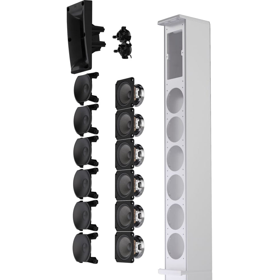 LD Systems MAUI 11 G3W White Column PA System + Carry Bag & Sub Cover (730w RMS)