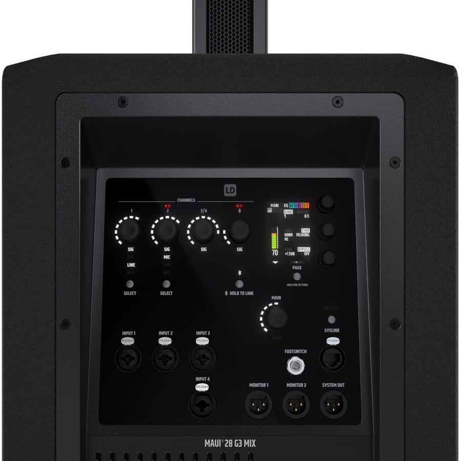 LD Systems MAUI 28 G3 MIX, Column PA System with Bluetooth & Digital Mixer (1030w RMS)