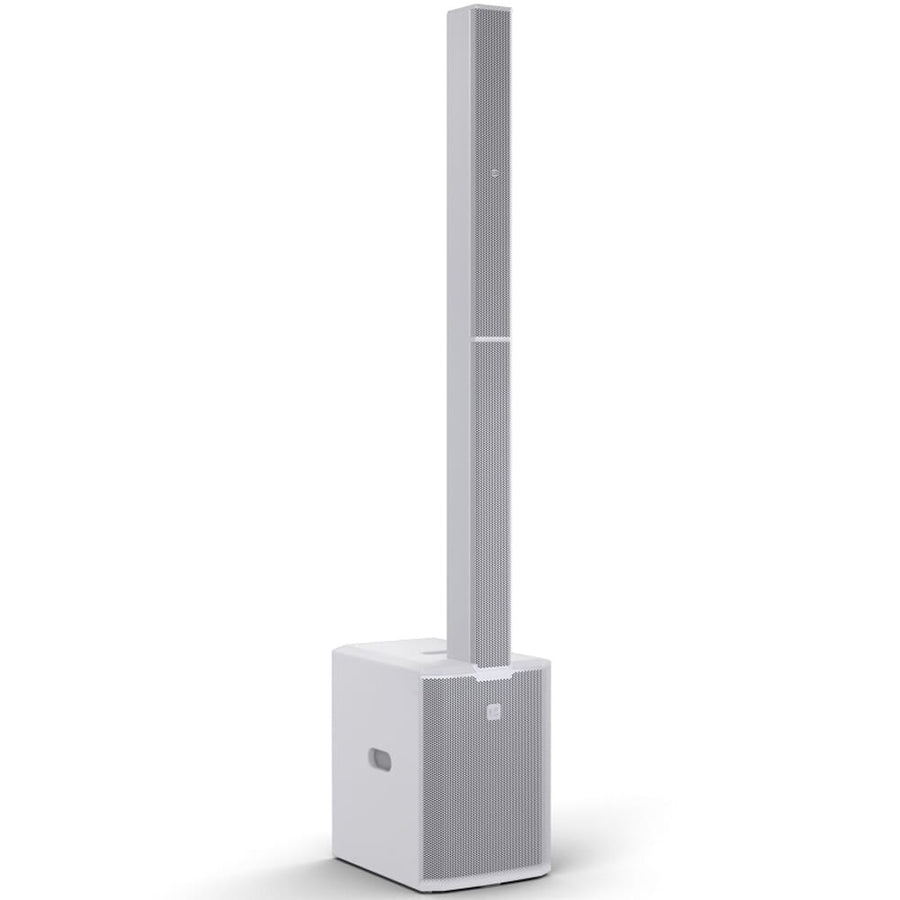 LD Systems MAUI 28 G3 MIX W (White) Column PA System + Carry Bag & Sub Cover (1030w RMS)