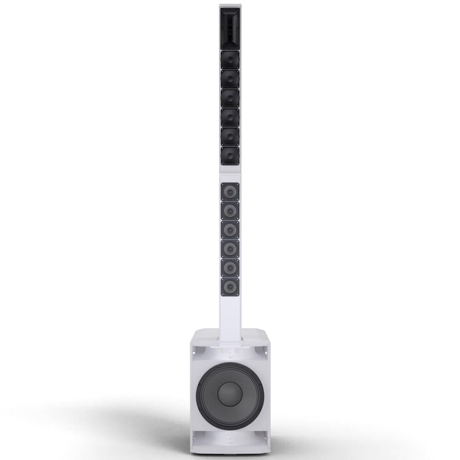 LD Systems MAUI 28 G3 MIX W (White) Column PA System + Carry Bag & Sub Cover (1030w RMS)