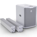 LD Systems MAUI 28 G3W White Column PA System + Carry Bag & Sub Cover (1030w RMS)