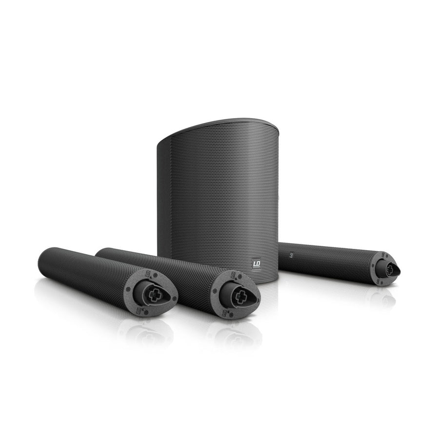LD Systems MAUI 5 Column PA System with Mixer, Bluetooth + Carry Bag & Sub Cover (200w RMS)