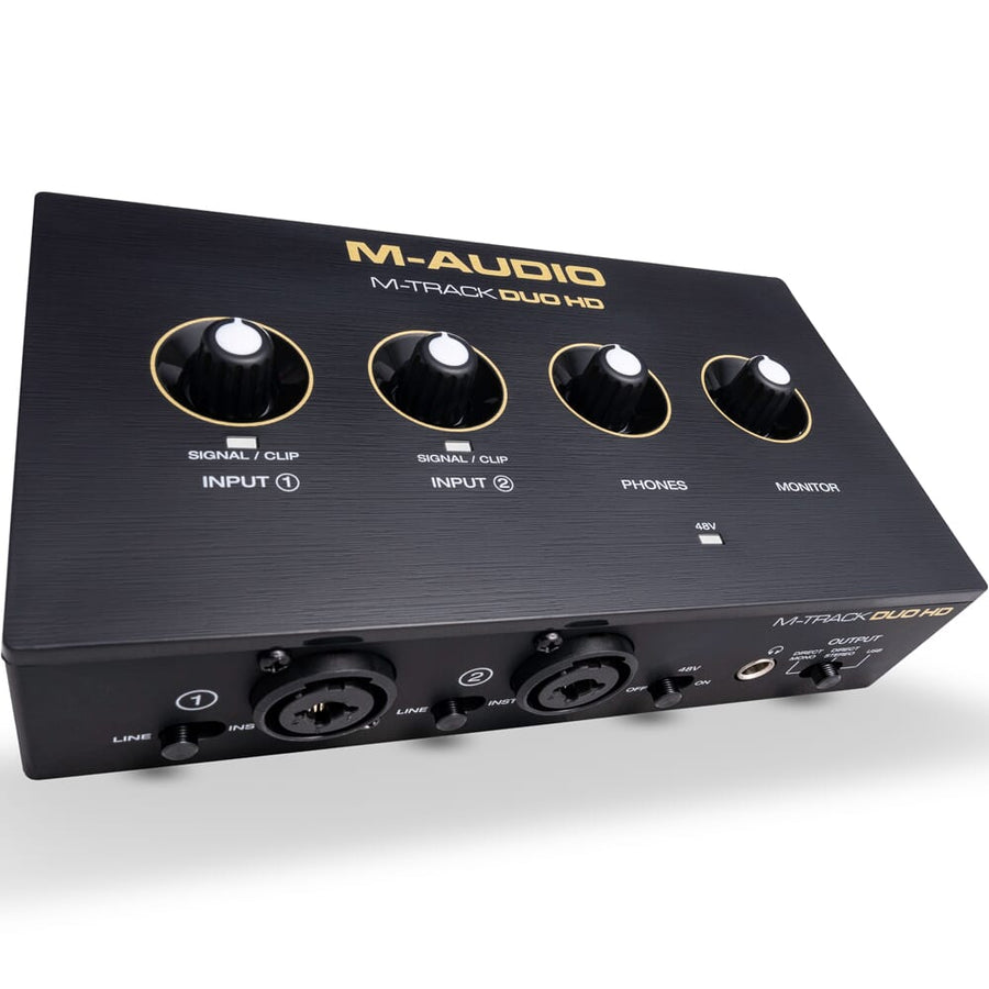 M-Audio M-Track Duo HD Producer Pack, Audio Interface + Microphone & Headphones