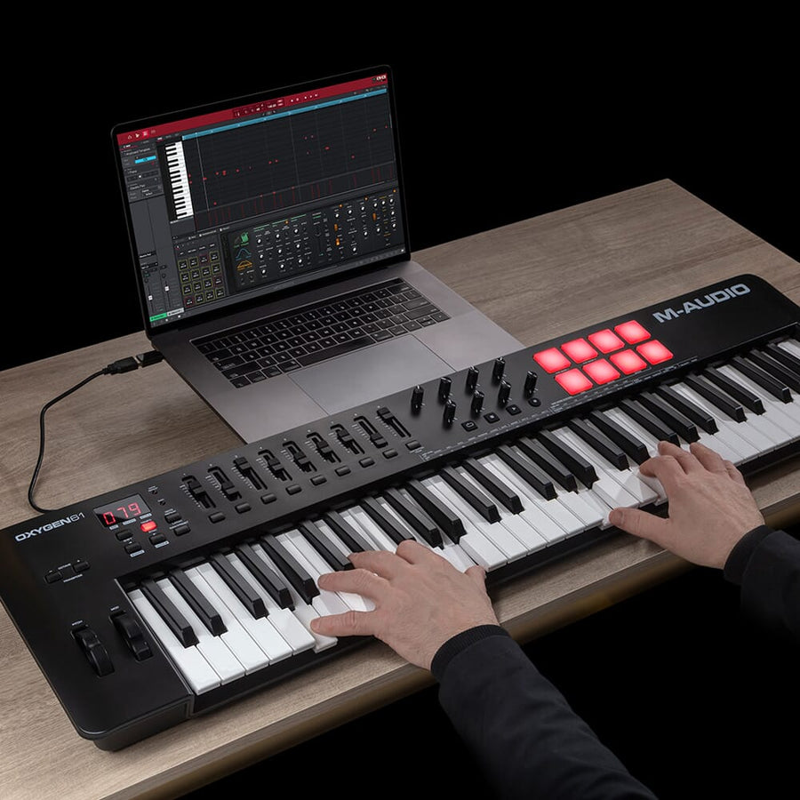 M-Audio Oxygen 61 MKV, 61-Key USB MIDI Controller Keyboard + Komplete Select
