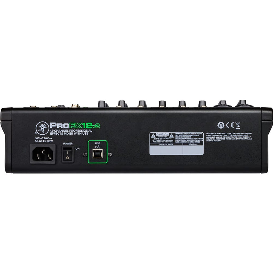 Mackie ProFX12v3, 12-Channel Pro Effects USB Mixer