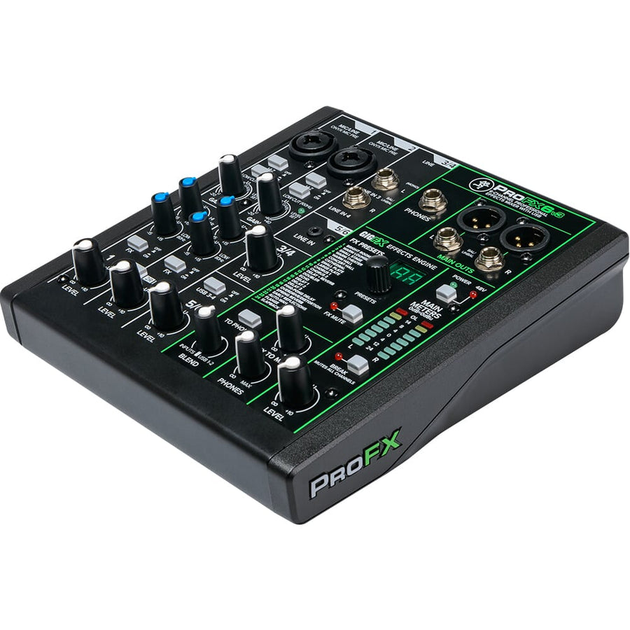 Mackie ProFX6v3, 6-Channel Pro Effects USB Mixer