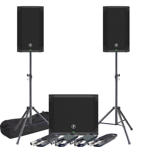 Mackie Thump 12 V4 Speakers and 15S Subwoofer, Active PA Bundle Deal
