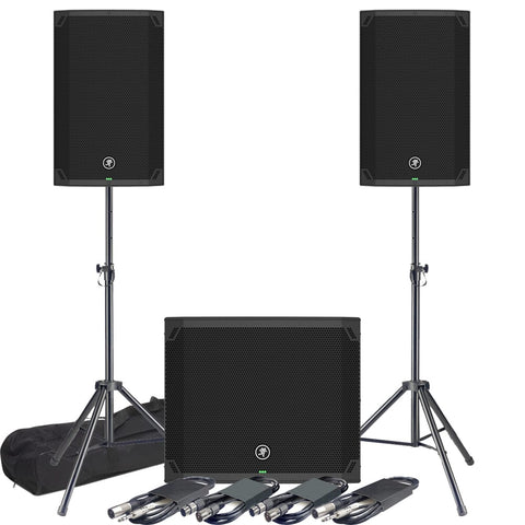 Mackie Thump 15 V4 Speakers and 18S Subwoofer, Active PA Bundle Deal