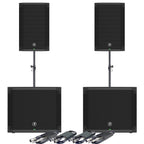 Mackie Thump 15 V4 Speakers and 2x 18S Subwoofers, Active PA Bundle Deal