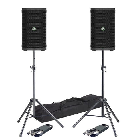 Mackie Thump 210 XT, Active Bluetooth PA Speakers + Stands & Leads Bundle Deal