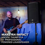 Mackie Thump 12 V4, Active PA Speakers with Bluetooth + Stands & Leads Bundle Deal