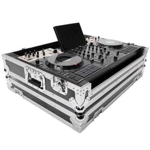 Magma DJ Controller Flight Case for Denon DJ Prime 4 G2, Silver (41047)