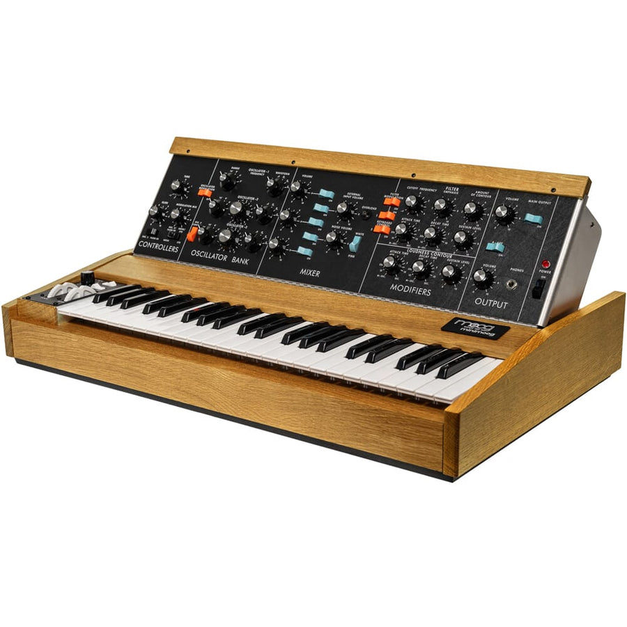 Moog Minimoog Model D Tribute Edition, Legendary Analogue Synthesizer (White Oak)