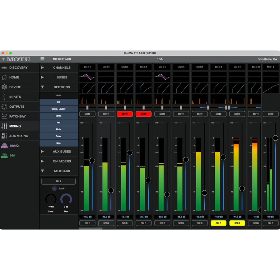 MOTU 16A, 32 x 34 Thunderbolt™ 4 / USB4 Audio Interface with DSP, Mixing, Effects and Networking