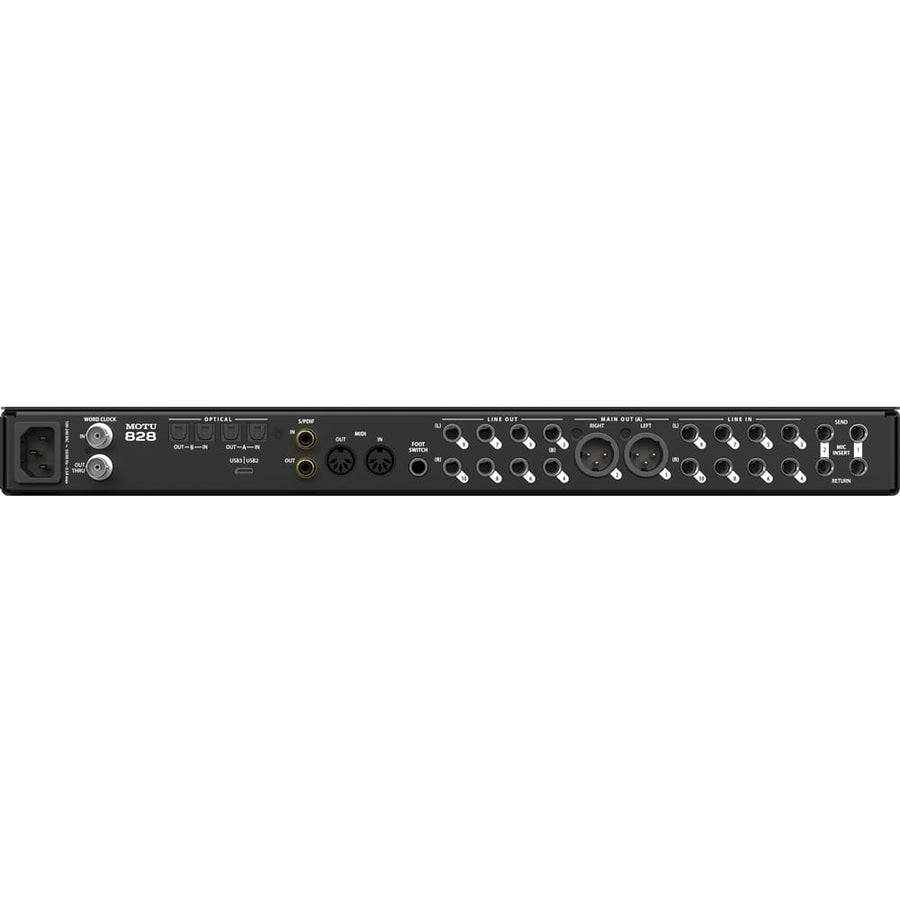 MOTU 828 (2024 Model), 28 x 32 USB3 Audio Interface for Mac, Windows and iOS with Mixing and Effects