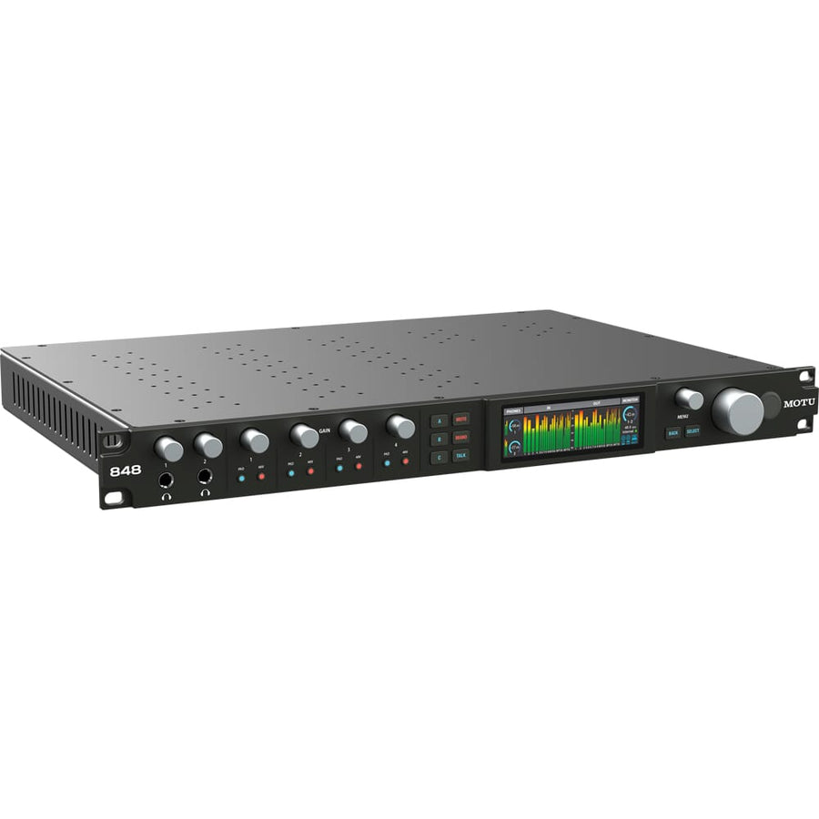 MOTU 848, 28 x 32 Thunderbolt™ 4 / USB4 Audio Interface with DSP, Mixing, Effects and Networking