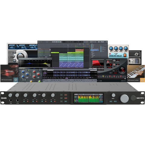 MOTU 848, 28 x 32 Thunderbolt™ 4 / USB4 Audio Interface with DSP, Mixing, Effects and Networking