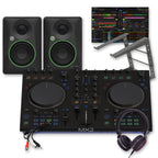 Native Instruments Traktor MX2 with Traktor Pro 4, Mackie CR3.5 Speakers, Laptop Stand & Headphones Bundle