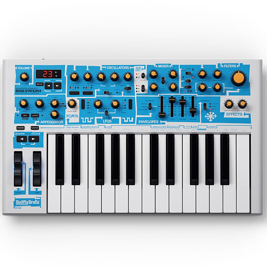 Novation Bass Station 2, Limited 'Swifty' Edition, Analogue Synthesizer