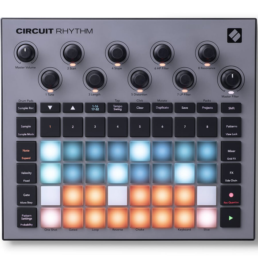 Novation Circuit Rhythm, Battery Powered Sampler & Sequencer