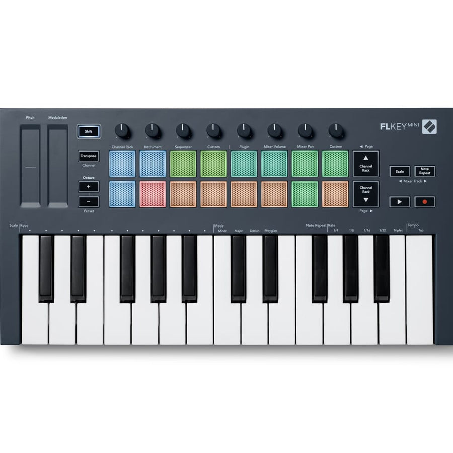 Novation FLkey Mini, USB MIDI Keyboard for FL Studio + Komplete 15 Select