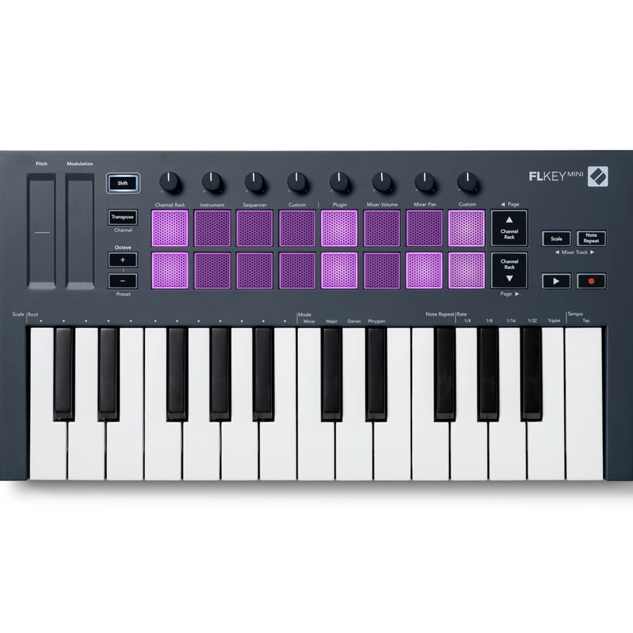 Novation FLkey Mini, USB MIDI Keyboard for FL Studio + Komplete 15 Select