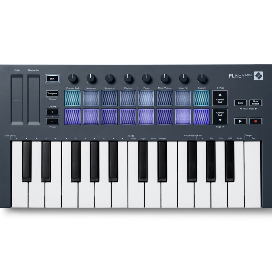 Novation FLkey Mini, USB MIDI Keyboard for FL Studio + Komplete 15 Select