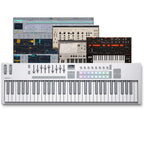 Novation Launchkey 61 MK4 Limited Edition White, MIDI Keyboard Controller & Software Bundle Inc. Komplete Select