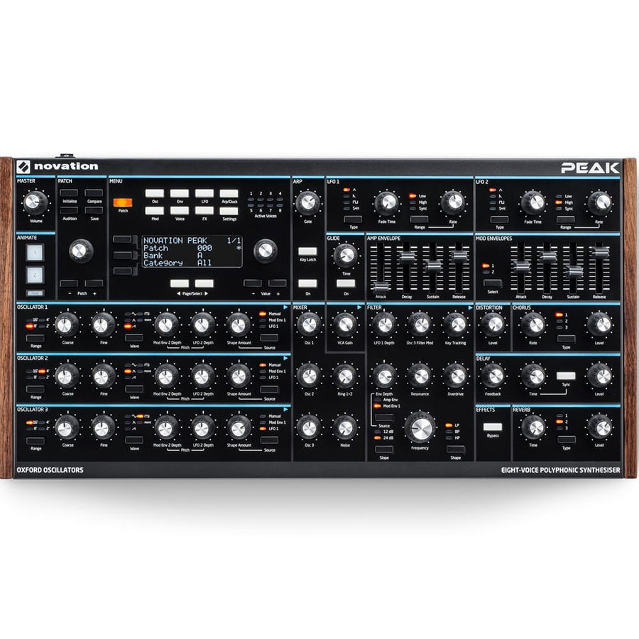 Novation Peak, 8 Voice Polyphonic Desktop Synthesizer