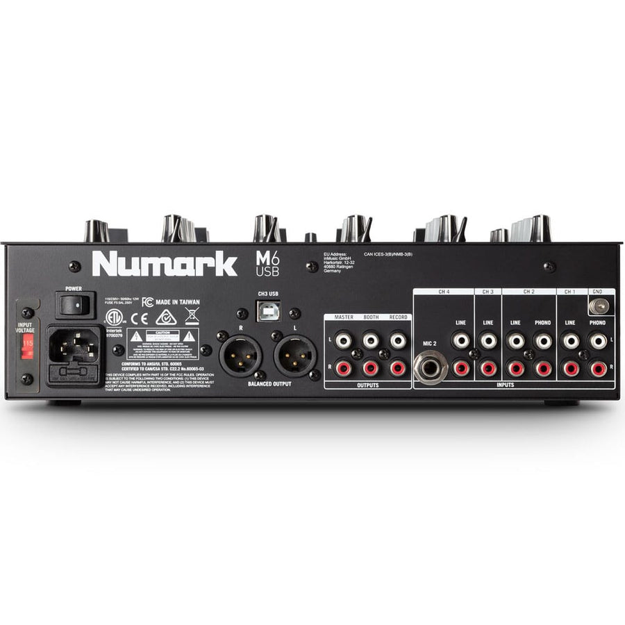 Numark M6 USB 4 Channel DJ Mixer with USB Connectivity