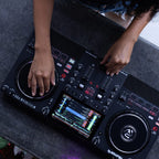 Numark Mixstream Pro Plus, Standalone DJ Controller with Built-In Speakers, Amazon Music Streaming & Stems