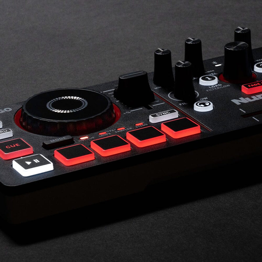 Numark MixTrack GO, Ultra-Portable DJ Controller with Stems Control