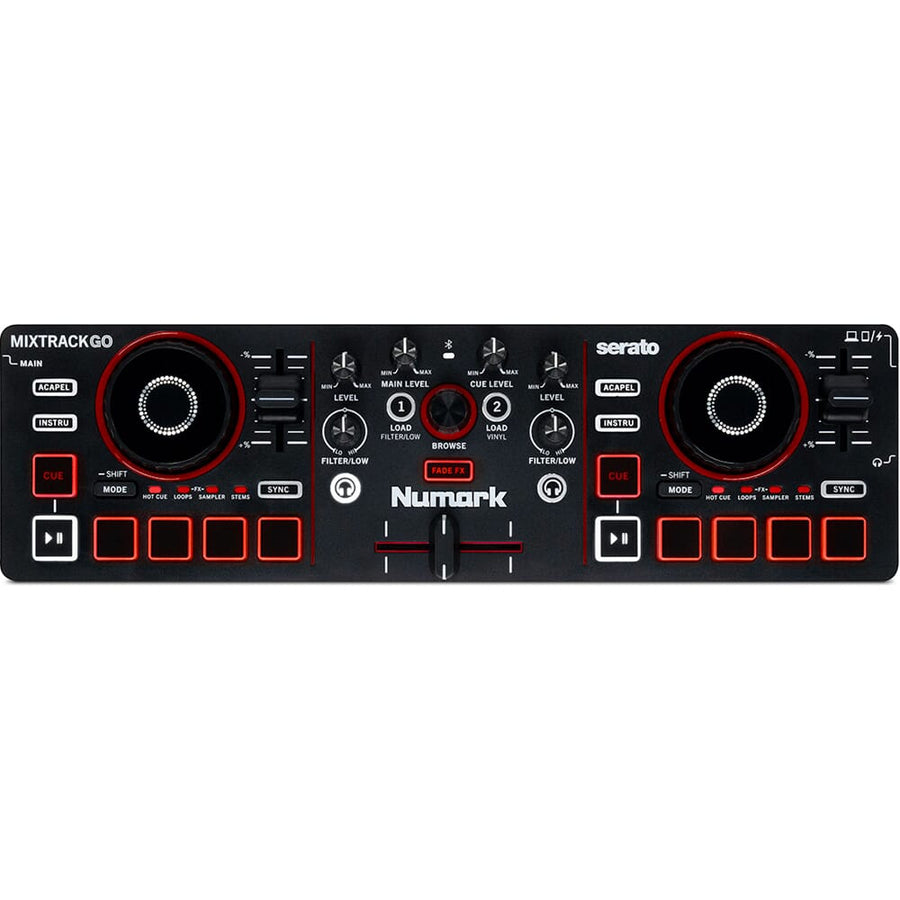Numark MixTrack GO, Ultra-Portable DJ Controller with Stems Control