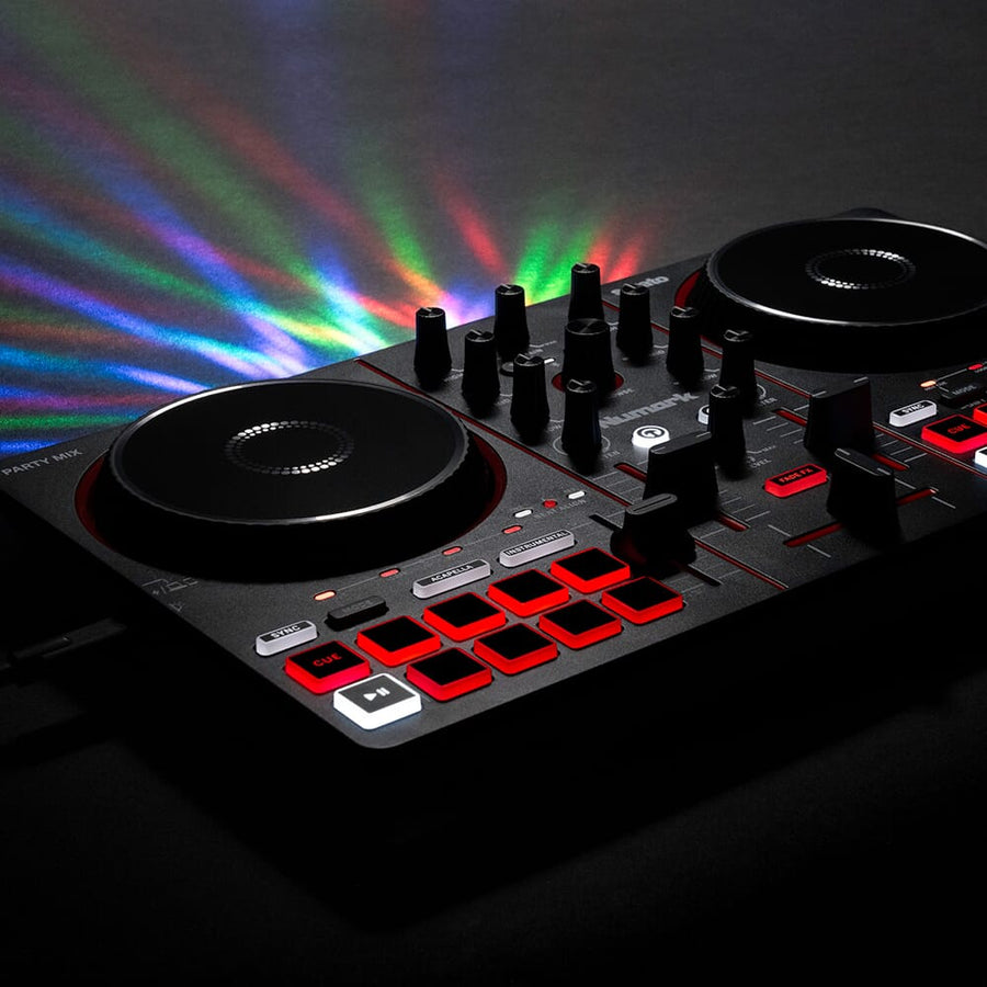 Numark Party Mix III, DJ Controller with Built In Light Show & Stems Control