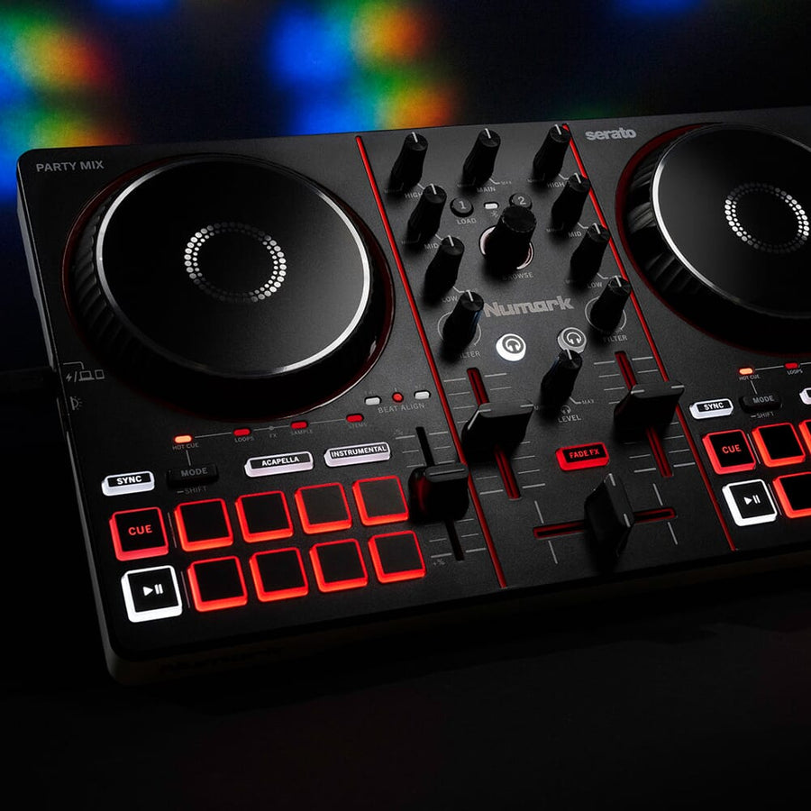 Numark Party Mix III, DJ Controller with Built In Light Show & Stems Control