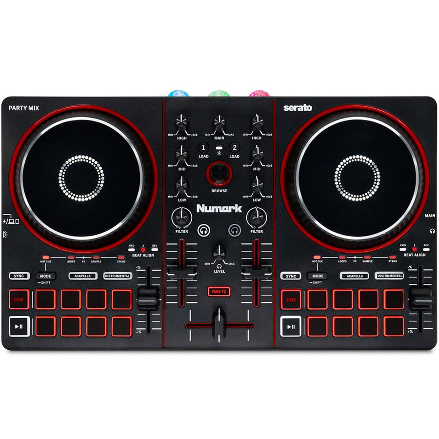 Numark Party Mix III, DJ Controller with Built In Light Show & Stems Control