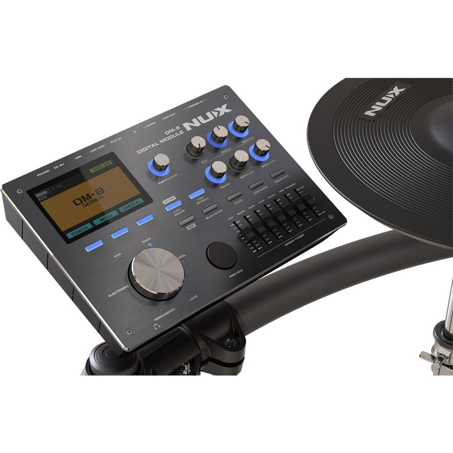 NUX DM-8, Flagship Digital Drum Kit for Stage Performance and Studio