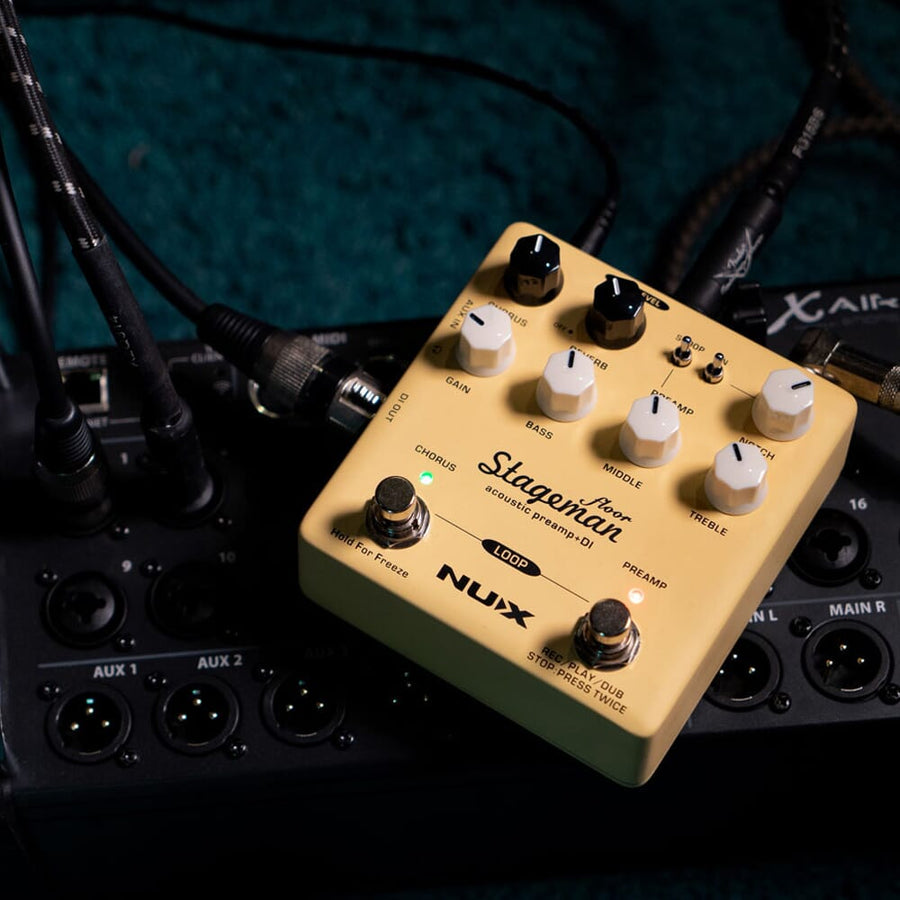 NUX NAP-5 Stageman, Floor Acoustic Preamp DI Pedal