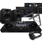 Pioneer DJ DDJ-REV5 Serato DJ Controller, DM-40D Speakers, Laptop Stand & HDJ-CUE1 Headphones Bundle