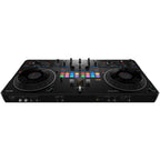 Pioneer DJ DDJ-REV5 Serato DJ Controller, DM-40D White Speakers, Laptop Stand & HDJ-CUE1 Headphones Bundle