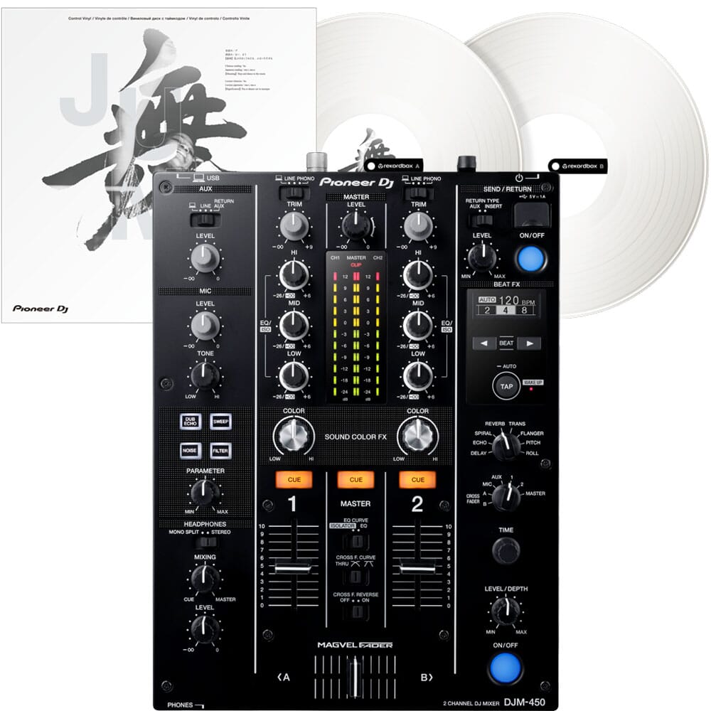 Pioneer DJM450 & Rekordbox DVS Control Vinyls - The Disc DJ Store Pioneer DJM450 & Rekordbox DVS Control Vinyls - The Disc DJ Store