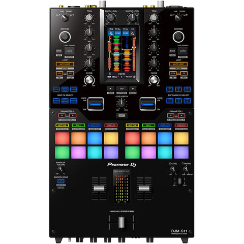 Pioneer DJ DJM-S11, Rekordbox & Serato DVS Ready, 2 Channel DJ Mixer