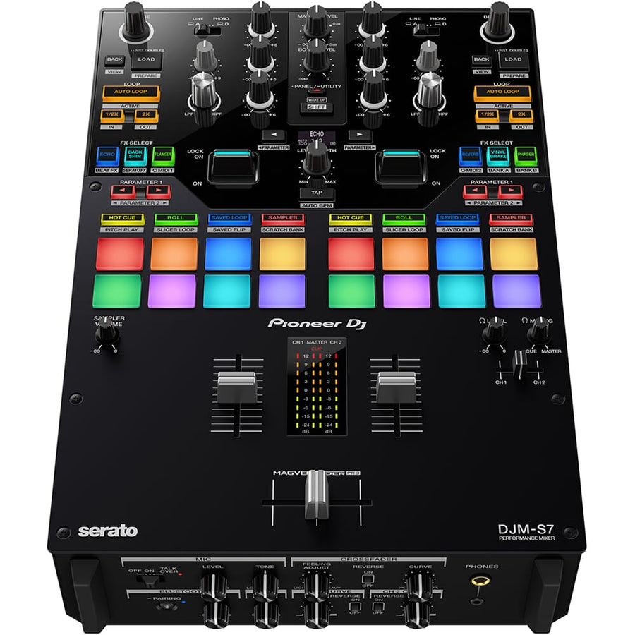 Pioneer DJ DJM-S7, Serato DVS Ready, 2 Channel DJ Mixer