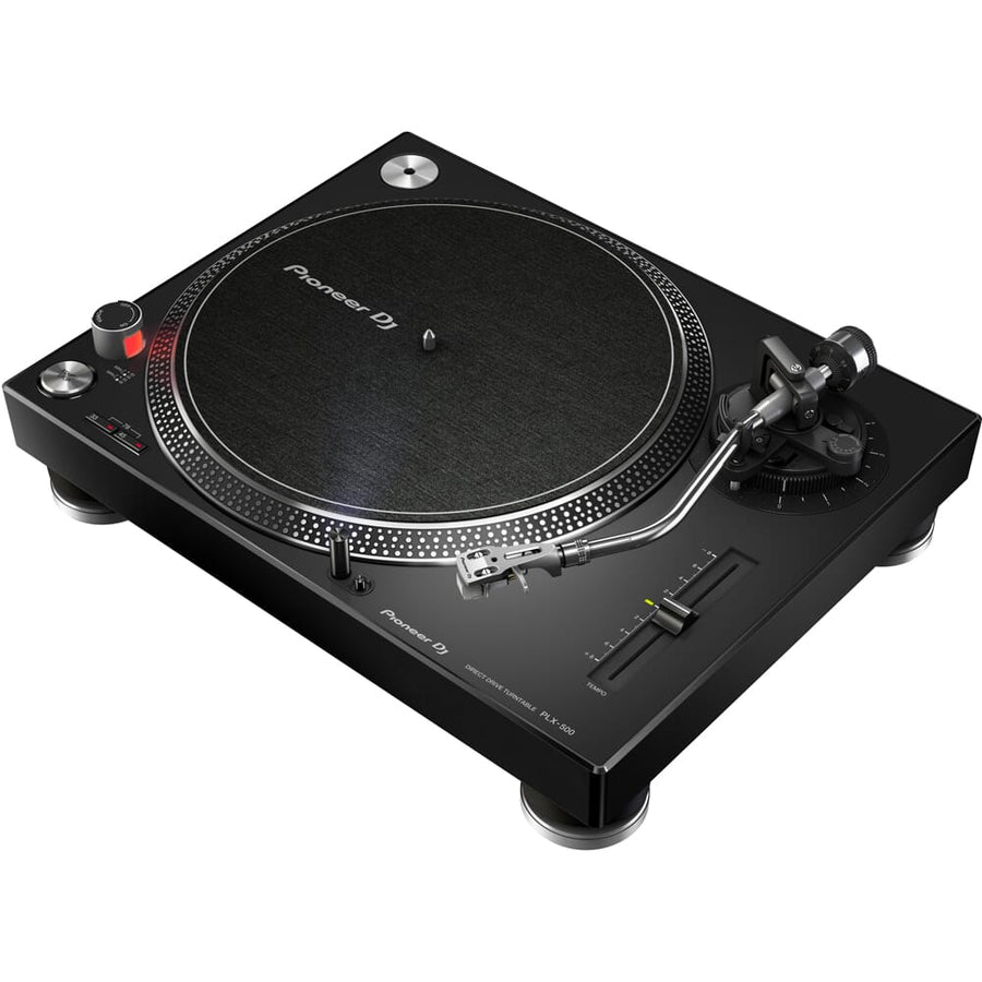 Pioneer DJ PLX500 Turntables, DJM-250 MK2 Mixer, DM-40D Speakers & HDJ-CUE1 Headphones Bundle