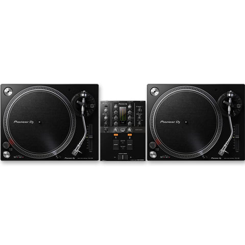 Pioneer DJ PLX500 Turntables (Pair) & DJM-250 MK2 Mixer Bundle