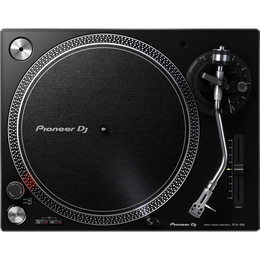 Pioneer DJ PLX500 Turntables (Pair) & DJM-450 Mixer Bundle inc Rekordbox DJ + DVS Control Vinyl
