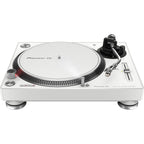 Pioneer DJ PLX500 White Turntable (Single) & Pioneer DJ DM-40D White Bundle