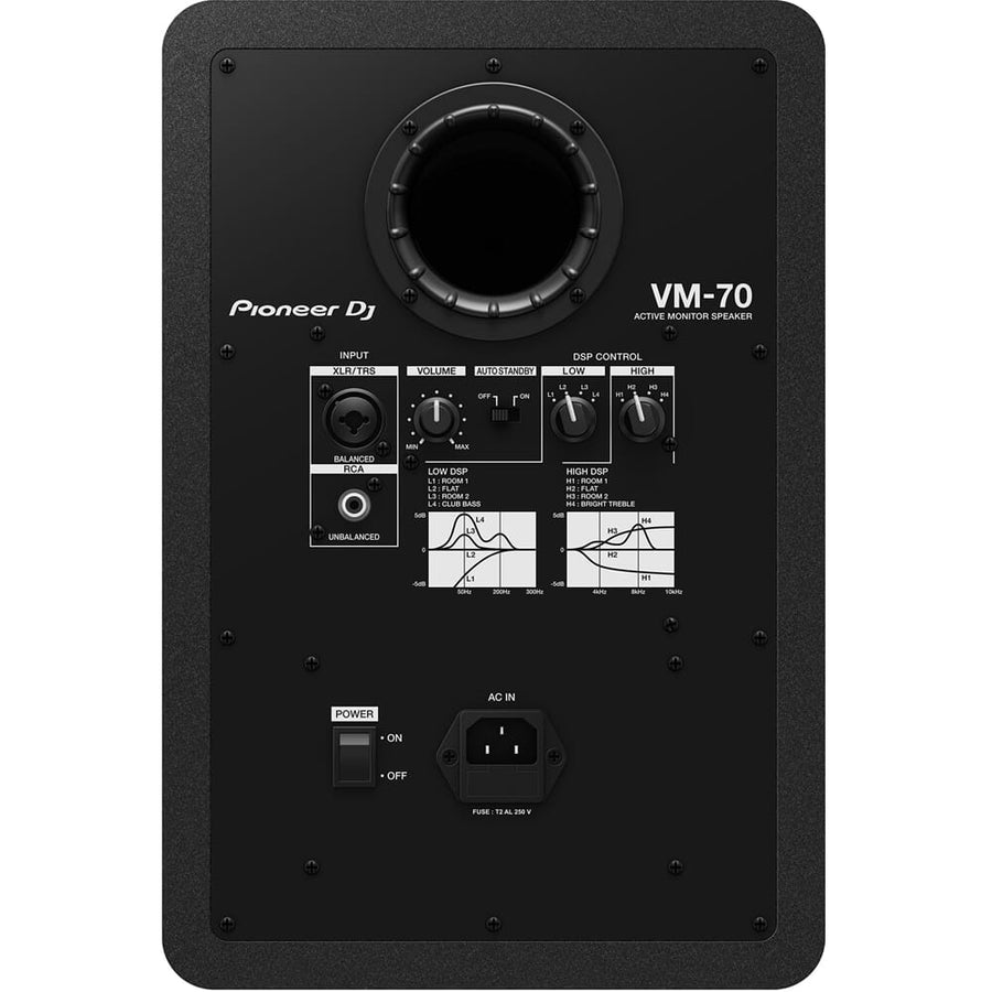 Pioneer DJ VM-70 Active DJ Speakers (Pair) + Stands & Cables Bundle Deal