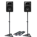Pioneer DJ VM-50 Active DJ Speakers (Pair) + Stands & Cables Bundle Deal